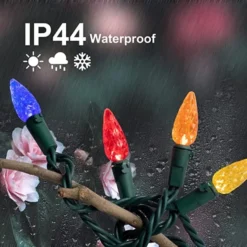 100 LED Warm White Christmas String Lights 34.12ft -Christmas Decorations 100 Christmas String Lights 34.12 ft 6 600x600 1