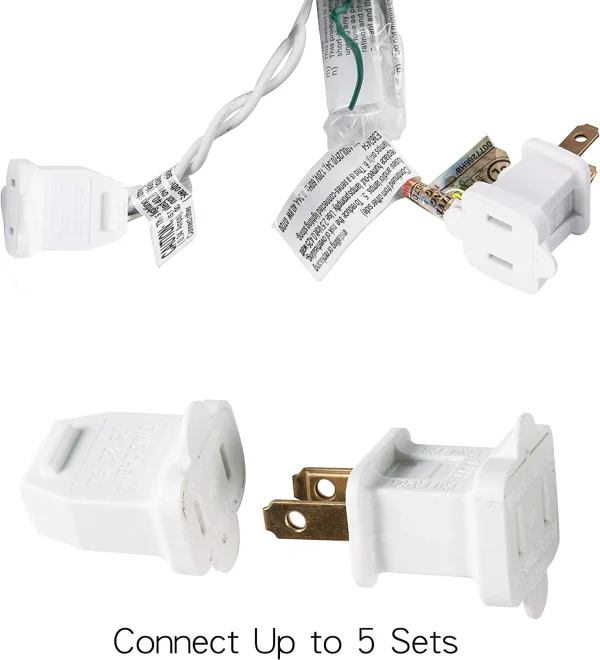 100 White Wire Christmas Lights Set 8 100 White Wire Christmas Lights Set - Image 6