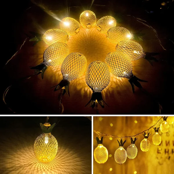 2x10 LED Pineapple Led Fairy String Lights 10ft 6 2x10 LED Pineapple Led Fairy String Lights 10ft - Image 4