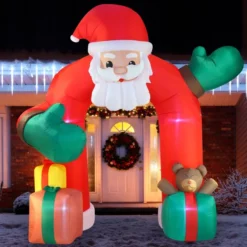 11ft LED Inflatable Santa Claus With Gift Boxes Archway