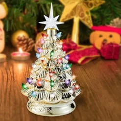 12in Prelit Tabletop Gold Ceramic Christmas Tree 10 12in Prelit Tabletop Gold Ceramic Christmas Tree -Christmas Decorations 12 Gold Ceramic Christmas Tree 3 result