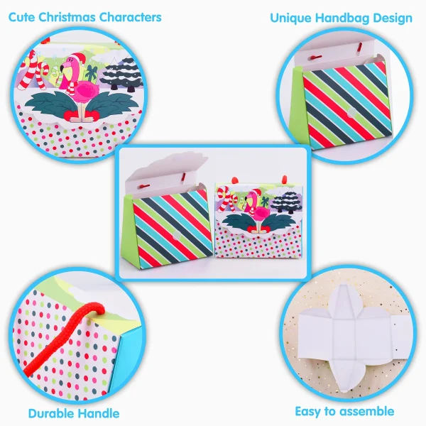 12pcs Drawstring Christmas Money Gift Bags 6 12pcs Drawstring Christmas Money Gift Bags - Image 4