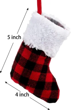 12pcs Mini Red Black Christmas Plaid Stockings 5in 13 12pcs Mini Red Black Christmas Plaid Stockings 5in -Christmas Decorations 12Pcs Red Black Buffalo Plaid Christmas Stockings 5in 6 result 600x920 1