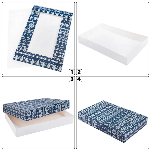 12pcs Snowy Blue Shirt Christmas Gift Box 8 12pcs Snowy Blue Shirt Christmas Gift Box - Image 6