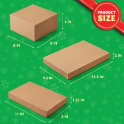12pcs Christmas Cardboard Brown Kraft Boxes 12 12pcs Christmas Cardboard Brown Kraft Boxes -Christmas Decorations 12pcs Christmas Cardboard Brown Kraft Boxes 3 600x600 1