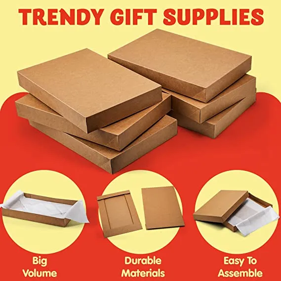 12pcs Kraft Brown Cardboard Box Set 5 12pcs Kraft Brown Cardboard Box Set - Image 3
