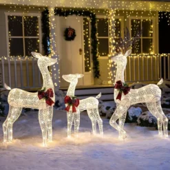 130 LED Warm White Reindeer Yard Decorations 13 130 LED Warm White Reindeer Yard Decorations -Christmas Decorations 130 LED Warm White Reindeer Yard Decorations 3 600x600 1