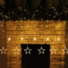 138 LED Warm White Led 12 Stars Fairy String Lights 2 138 LED Warm White Led 12 Stars Fairy String Lights -Christmas Decorations 138 LED 12 Stars Fairy String Lights Warm White 4 600x575 1