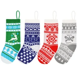 4pcs Multicolor Knit Christmas Stockings 18in 10 4pcs Multicolor Knit Christmas Stockings 18in -Christmas Decorations 14 Pcs 18 Knit Christmas Stockings Multicolor 3 result 600x600 1