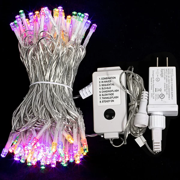 150 LED Clear Wire String Lights 53.98ft 4 150 LED Clear Wire String Lights 53.98ft - Image 2