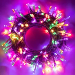 150 LED Clear Wire String Lights 53.98ft 11 150 LED Clear Wire String Lights 53.98ft -Christmas Decorations 150 Multicolor LED Clear Wire String Lights 4 result 600x600 1