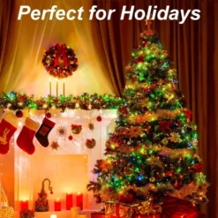 150 LED Clear Wire String Lights 53.98ft 12 150 LED Clear Wire String Lights 53.98ft -Christmas Decorations 150 Multicolor LED Clear Wire String Lights 7 result 600x600 1