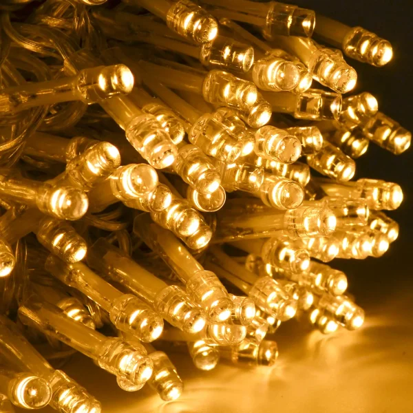 150 LED Warm White Clear Wire String Lights 59.38ft 4 150 LED Warm White Clear Wire String Lights 59.38ft - Image 2