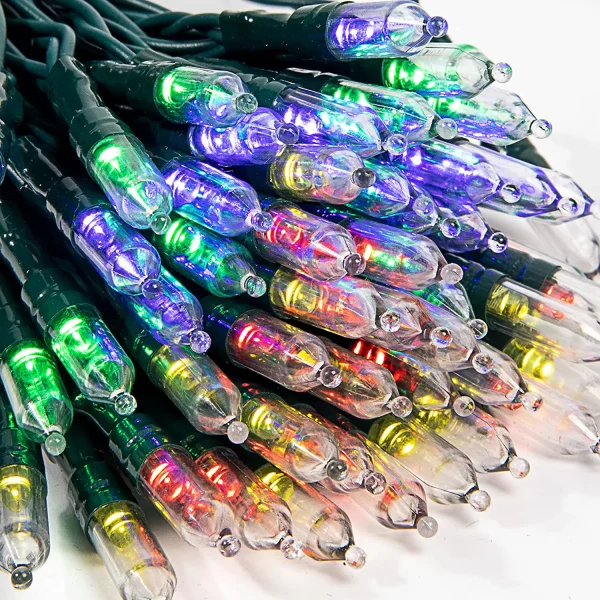 50 LED Multicolor Led Green Wire String Lights 17.3ft 6 50 LED Multicolor Led Green Wire String Lights 17.3ft - Image 4