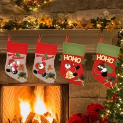 4pcs Christmas Stockings Large Size -Christmas Decorations 18 Christmas Stockings 6 result 600x600 1