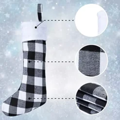 6pcs Plaid Black And White Christmas Knit Stockings 18in 11 6pcs Plaid Black And White Christmas Knit Stockings 18in -Christmas Decorations 18 White Black Christmas Stockings 6 Pack 4 result