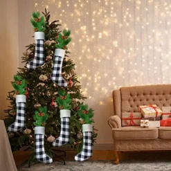 6pcs Plaid Black And White Christmas Knit Stockings 18in 13 6pcs Plaid Black And White Christmas Knit Stockings 18in -Christmas Decorations 18 White Black Christmas Stockings 6 Pack 6 result