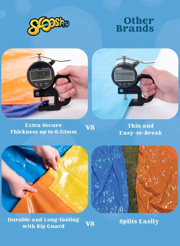 18ft Triple Lanes Slip Slide And 3 Boogie Boards 5 18ft Triple Lanes Slip Slide And 3 Boogie Boards - Image 3