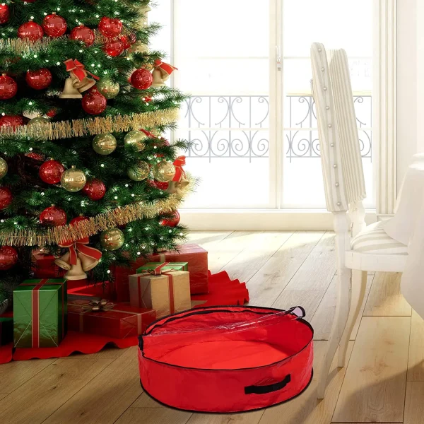 2pcs Christmas Wreath Storage Bag 7 2pcs Christmas Wreath Storage Bag - Image 5