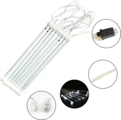 2x 8 Tubes Christmas Meteor Shower Icicle String Lights 10 2x 8 Tubes Christmas Meteor Shower Icicle String Lights -Christmas Decorations 2 Packs Christmas Meteor Shower Icicle String Lights 3 result 600x598 1
