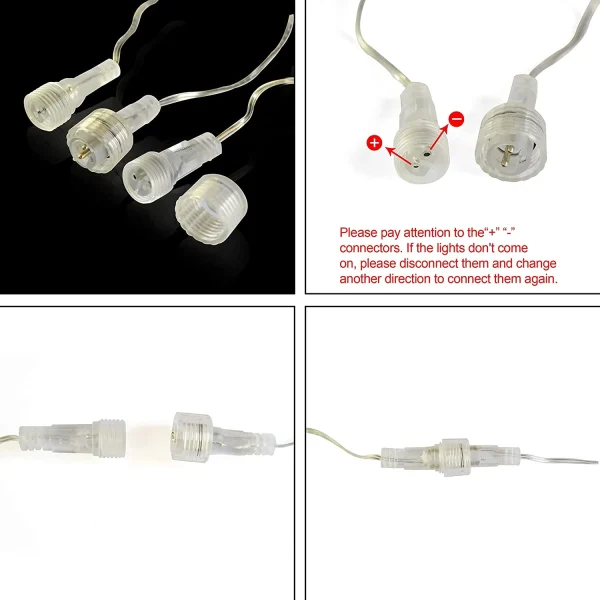 2x 8 Tubes Christmas Meteor Shower Icicle String Lights 7 2x 8 Tubes Christmas Meteor Shower Icicle String Lights - Image 5