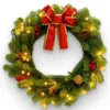 Christmas Lighted Wreath With Bow 20in 2 Christmas Lighted Wreath With Bow 20in -Christmas Decorations 20 Christmas Wreath with Bow 1 result 600x600 1