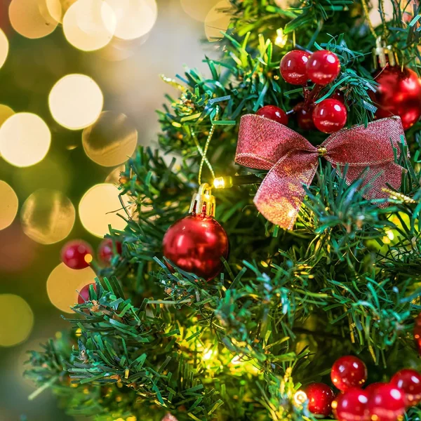 Artificial Mini Tabletop Christmas Tree Prelit Set 22in 5 Artificial Mini Tabletop Christmas Tree Prelit Set 22in - Image 3