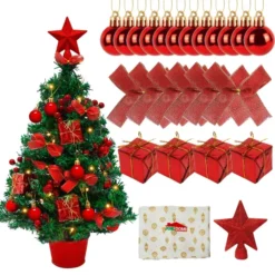 Artificial Mini Tabletop Christmas Tree Prelit Set 22in 13 Artificial Mini Tabletop Christmas Tree Prelit Set 22in -Christmas Decorations 20 Tabletop Christmas Tree Prelit 6 result 600x600 1
