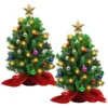 2pcs Artificial Mini Prelit Tabletop Christmas Tree Set 20in 1 2pcs Artificial Mini Prelit Tabletop Christmas Tree Set 20in -Christmas Decorations 20 Tabletop Christmas Tree with Decoration Kit 1 result 600x600 1