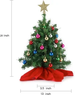 Pre Lit LED Table Top Mini Christmas Tree 20in 12 Pre Lit LED Table Top Mini Christmas Tree 20in -Christmas Decorations 20 Tabletop Mini Christmas Tree Set 5 result 600x764 1