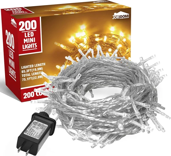 200 LED Christmas White String Lights 4 200 LED Christmas White String Lights - Image 2