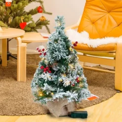 Pre Lit Snow Flocked Christmas Tree Tabletop 20in 10 Pre Lit Snow Flocked Christmas Tree Tabletop 20in -Christmas Decorations 22 Snow Flocked Prelit Table top Christmas Tree 3 result 600x600 1