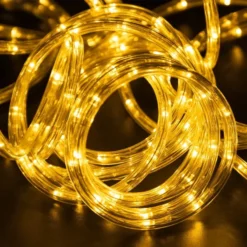240 LED Warm White Led Rope Lights Strip Lights 33ft 10 240 LED Warm White Led Rope Lights Strip Lights 33ft -Christmas Decorations 240 LED Rope Lights 33FT Warm White Strip Lights 3 result 600x600 1