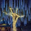 8 Tubes (12in) Christmas Falling Rain Drop Icicle String Lights 1 8 Tubes (12in) Christmas Falling Rain Drop Icicle String Lights -Christmas Decorations 240 LEDs Christmas Falling Rain Drop Icicle String Lights 3 600x600 1
