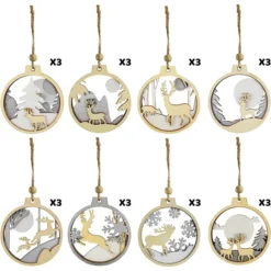 24pcs Christmas Wooden Reindeer Ornaments 12 24pcs Christmas Wooden Reindeer Ornaments -Christmas Decorations 24Pcs Christmas Wooden Ornaments Reindeer 6 结果 600x600 1