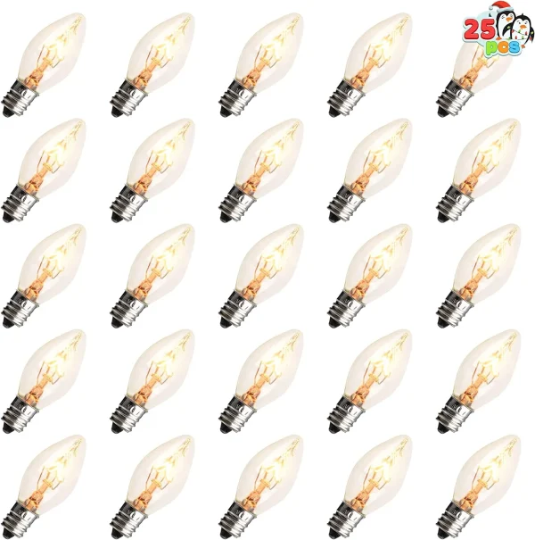 25pcs C7 Christmas Replacement Light Bulb 4 25pcs C7 Christmas Replacement Light Bulb - Image 2