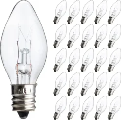 25pcs C7 Christmas Replacement Light Bulb 10 25pcs C7 Christmas Replacement Light Bulb -Christmas Decorations 25 Pcs C7 Incandescent Bulb 3 result 600x596 1