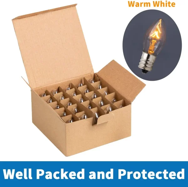 25pcs C7 Christmas Replacement Light Bulb 7 25pcs C7 Christmas Replacement Light Bulb - Image 5