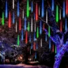 2x 8 Tubes (12in) Meteor Shower Rain Lights, Multicolor