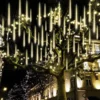 3x 8 Tubes (12in) Christmas Meteor Shower Rain Lights, Warm White 2 3x 8 Tubes (12in) Christmas Meteor Shower Rain Lights, Warm White -Christmas Decorations 288 LED Meteor Shower Rain Lights 8 Tubes 30cm Warm White 1 result 600x600 1