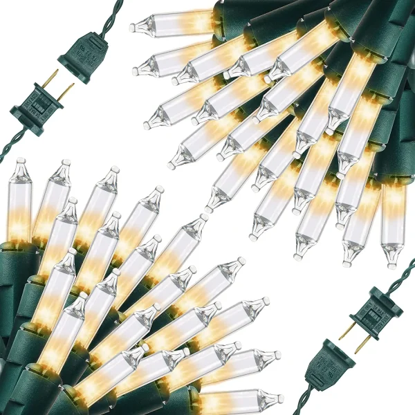 2x100 LED Christmas Clear Green Wire 26.25ft 4 2x100 LED Christmas Clear Green Wire 26.25ft - Image 2
