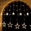 12pcs 138 LED Warm White Stars Fairy String Lights 2 12pcs 138 LED Warm White Stars Fairy String Lights -Christmas Decorations 2Pcs 138 LED 12 Stars Fairy String Lights Warm White 1 600x472 1