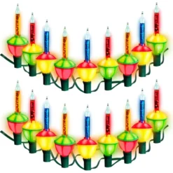 Christmas Decorations -Christmas Decorations 2Pcs 9 LED Multicolor Bubble String Lights 8 3 结果 600x600 1