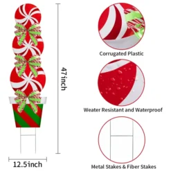 2pcs Outdoor Christmas Yard Signs With Stakes 13 2pcs Outdoor Christmas Yard Signs With Stakes -Christmas Decorations 2Pcs Candy Yard Sign 6 result 600x600 1