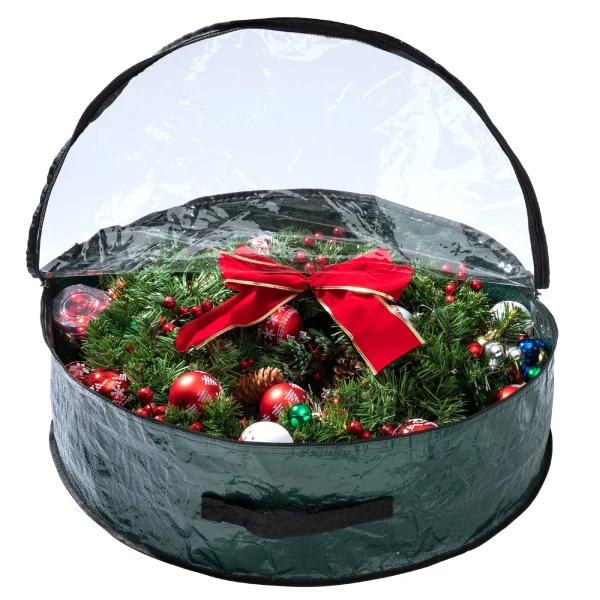 2pcs Christmas Wreath Storage Bags 4 2pcs Christmas Wreath Storage Bags - Image 2