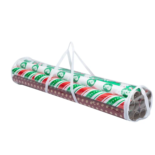 2Pcs Clear Gift Wrap Organizers Set(White) 5 2Pcs Clear Gift Wrap Organizers Set(White) - Image 3