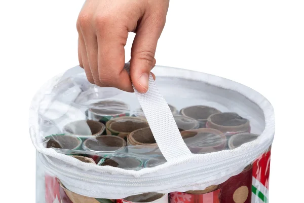 2Pcs Clear Gift Wrap Organizers Set(White) 7 2Pcs Clear Gift Wrap Organizers Set(White) - Image 5