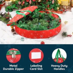 2pcs Christmas Snowflake Patterned Wreath Storage Bags 30in 11 2pcs Christmas Snowflake Patterned Wreath Storage Bags 30in -Christmas Decorations 2Pcs Snowflake Patterned Christmas Wreath Oxford Storage Bag Red 4 结果 600x600 1