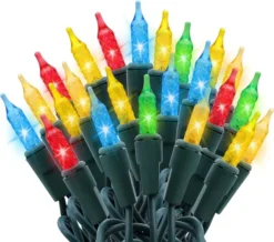 200 LED Christmas Mini String Lights 52.2ft 13 200 LED Christmas Mini String Lights 52.2ft -Christmas Decorations 2Sets100count Multi Color Christmas Light 6 result 600x529 1