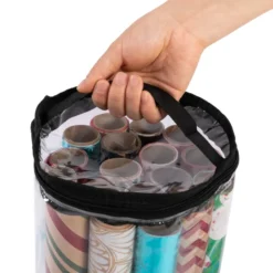 2pcs Black Christmas Clear Gift Wrap Organizer 12 2pcs Black Christmas Clear Gift Wrap Organizer -Christmas Decorations 2pcs Black Christmas Clear Gift Wrap Organizer 5 2 600x600 1